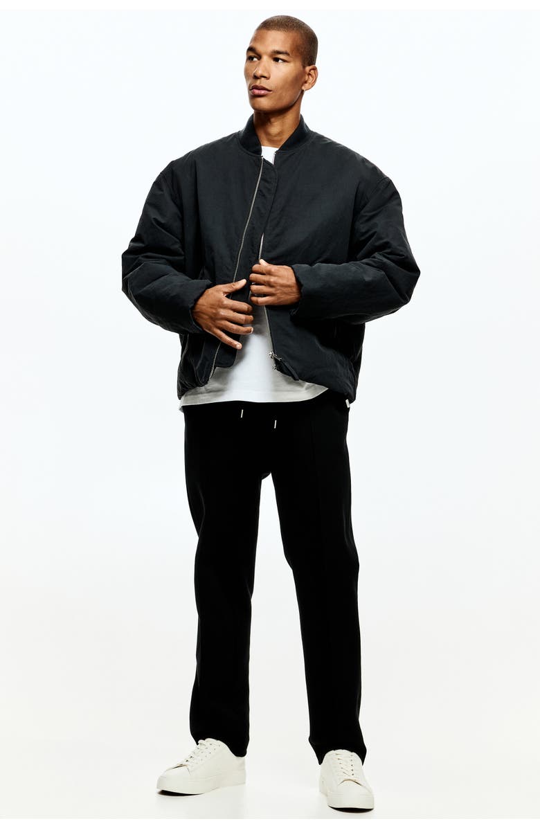 H&M Regular Fit Tailored Joggers, Alternate, color, Black