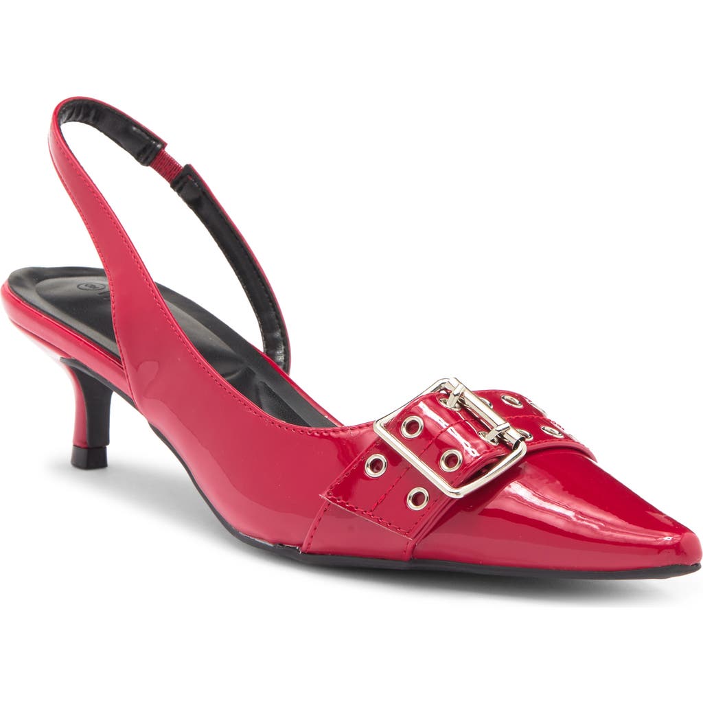 Wild Diva Lounge Aura Kitten Heel Slingback Pump