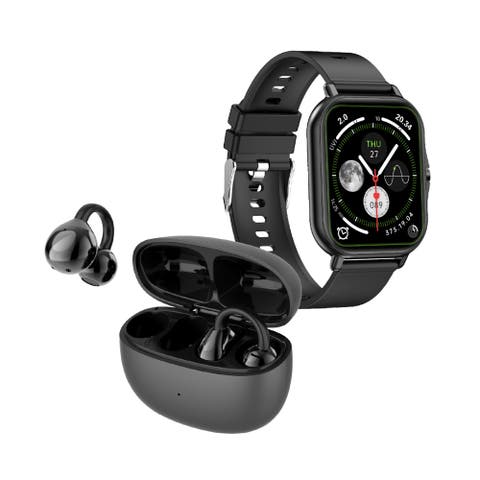 Smart Lifestyle Bundle True Wireless Stereo Earbuds & All-in-One Bluetooth Smart Watch