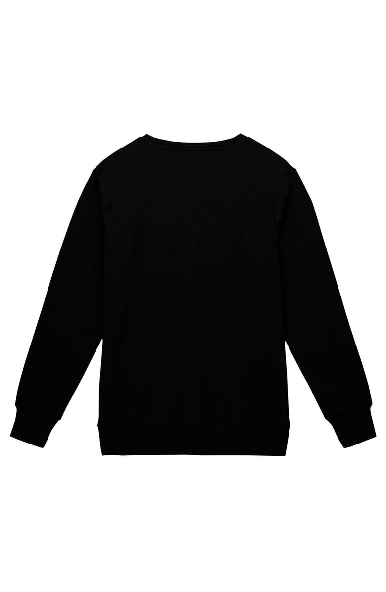 Men's Mitchell & Ness Black Seattle Seahawks Basic Fleece Pullover Sweatshirt
