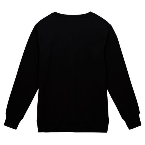 Mitchell & Ness Black Seattle Seahawks Basic Fleece Pullover Sweatshirt In Black
