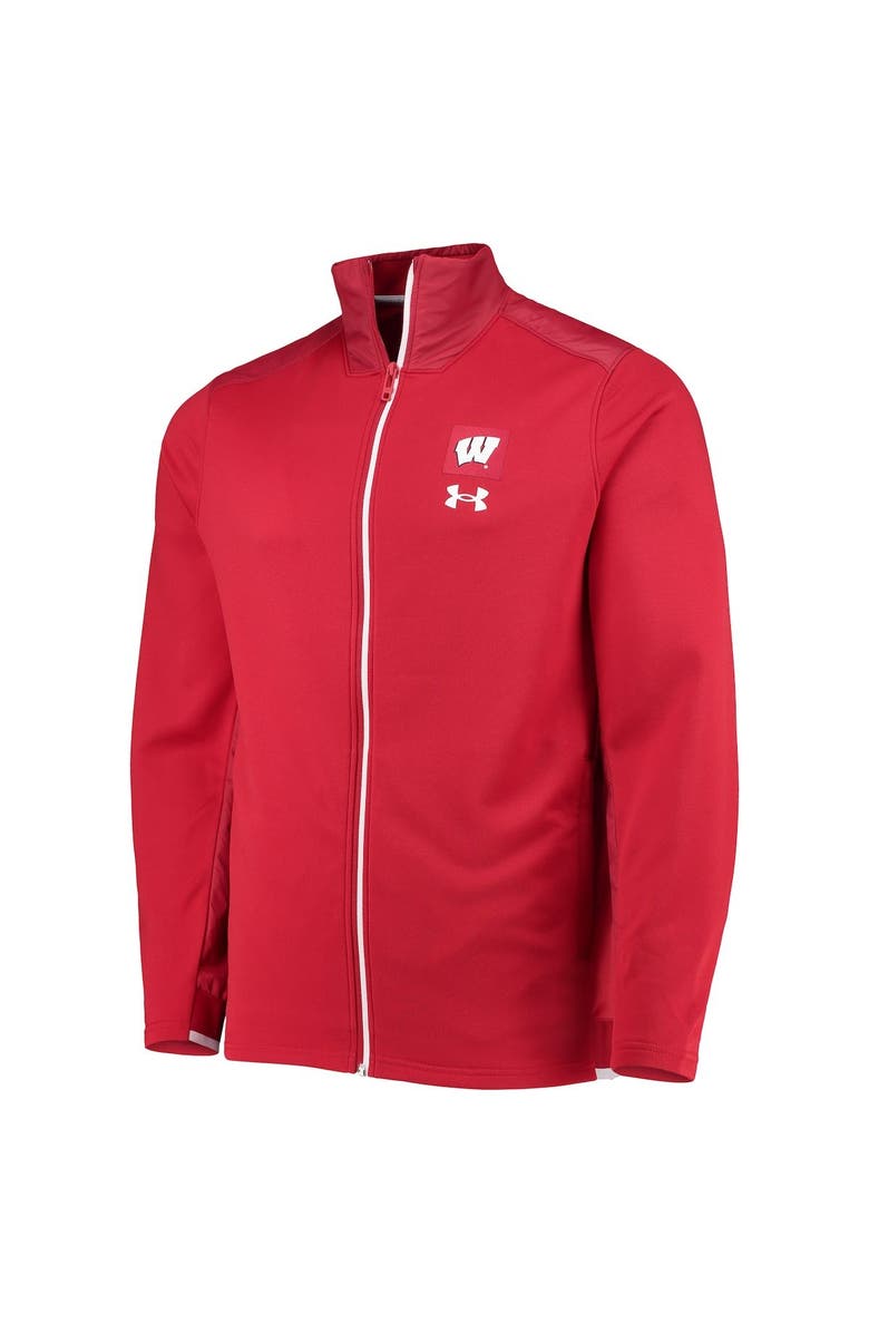 Under Armour Men's Under Armour Red Wisconsin Badgers 2021 Sideline Command Full-Zip Jacket, Alternate, color, Red