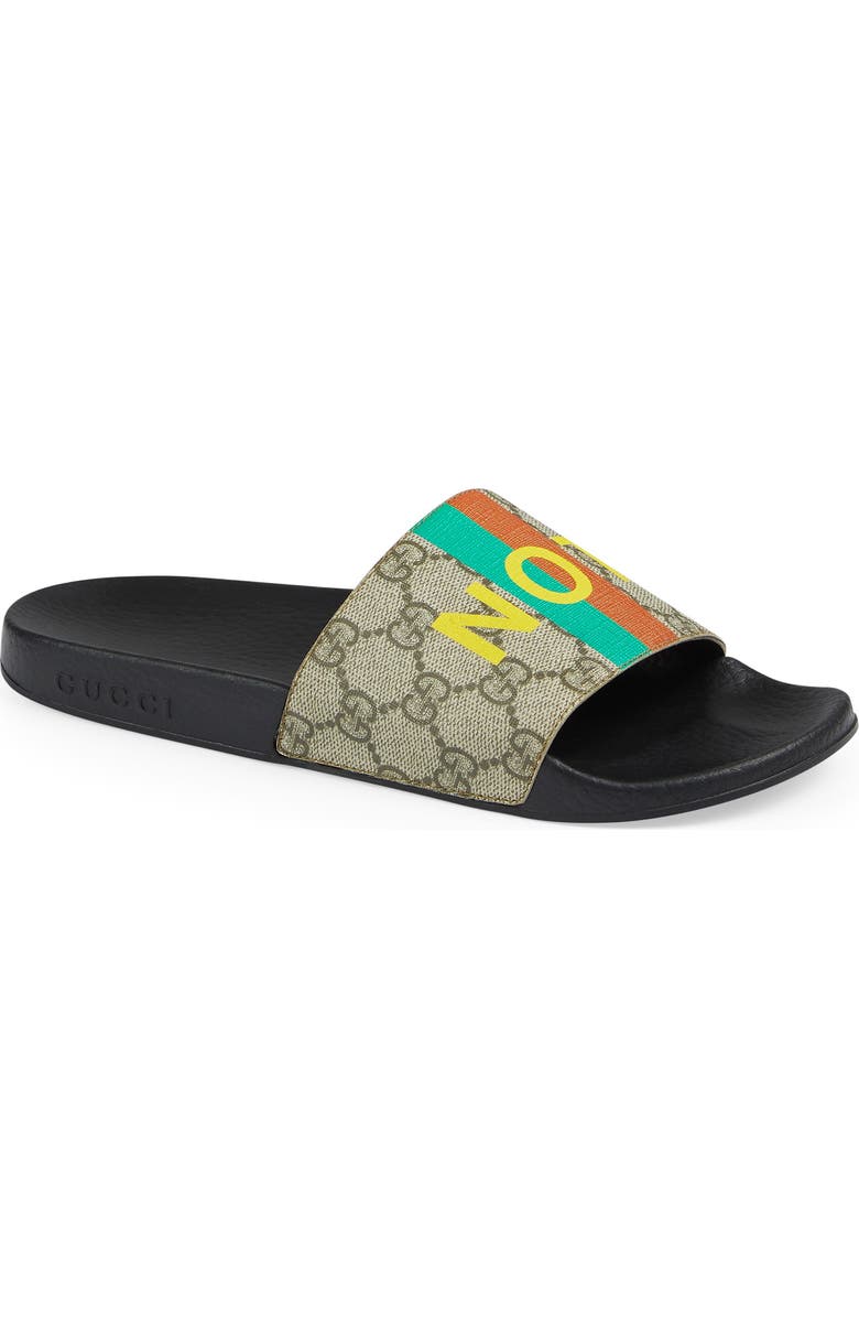Gucci Pursuit Fake/Not Slide Sandal, Alternate, color,
