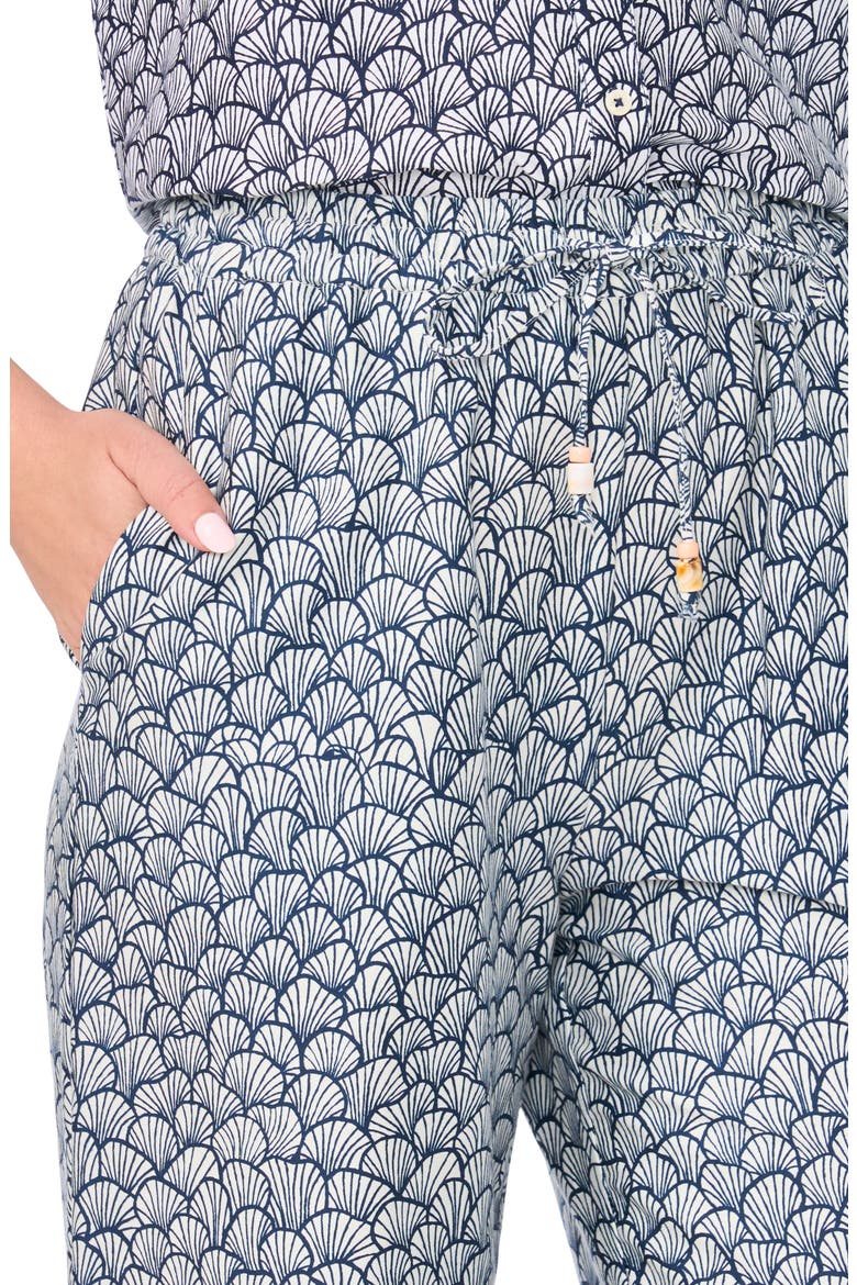 Border Print Pants, Alternate, color, CLASSIC NAVY
