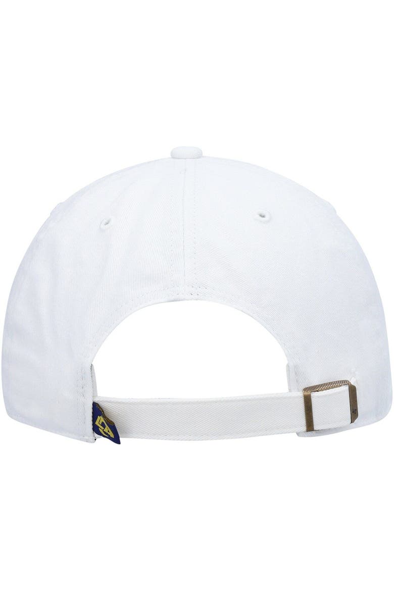 Men's '47 White Los Angeles Rams Logo Clean Up Adjustable Hat, Alternate, color, White