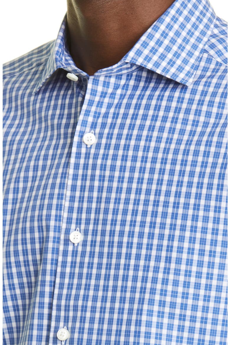Centoquaranta Twill Button-Up Shirt, Alternate, color, DK BLU CK