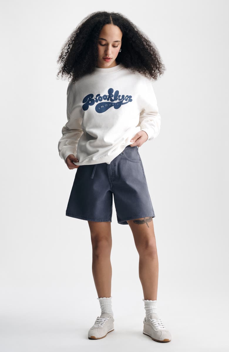 Brooklyn Industries Graphic Sweatshirt, Alternate, color, Antique White