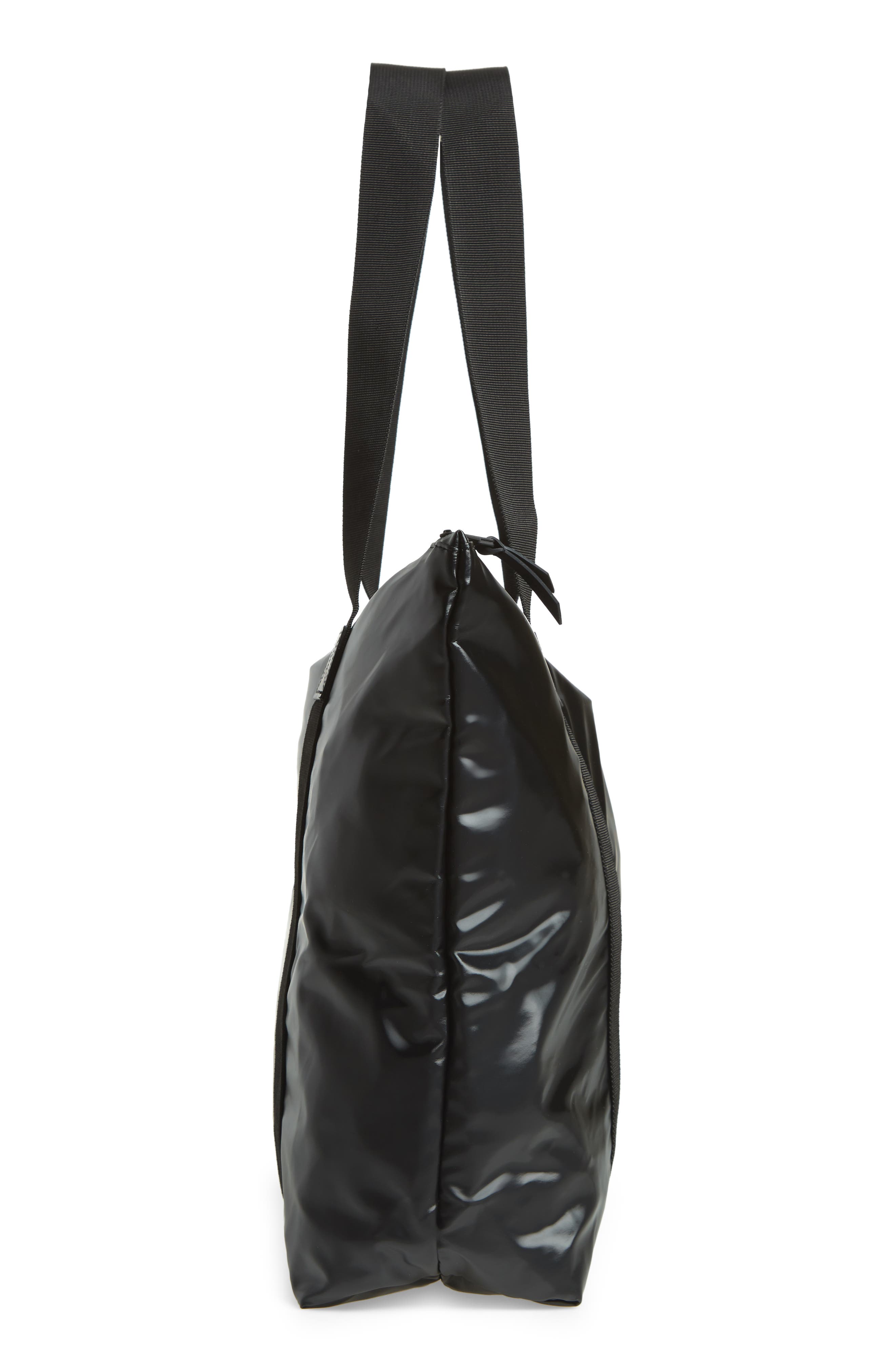 Rush Waterproof Tote, Alternate, color, SHINY BLACK