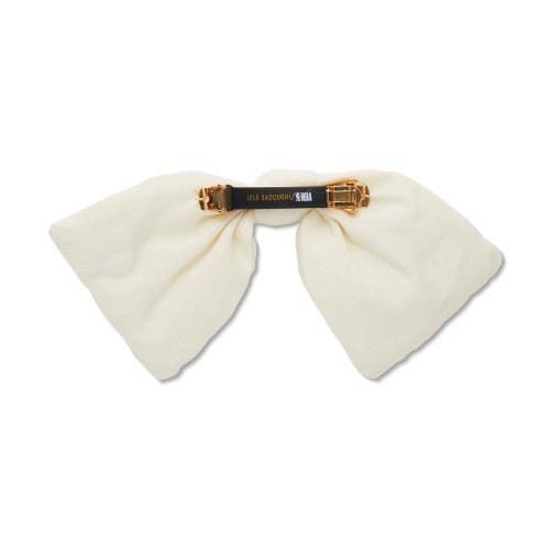 Lele Sadoughi Nba Philadelphia 76ers Bow Barrette In White