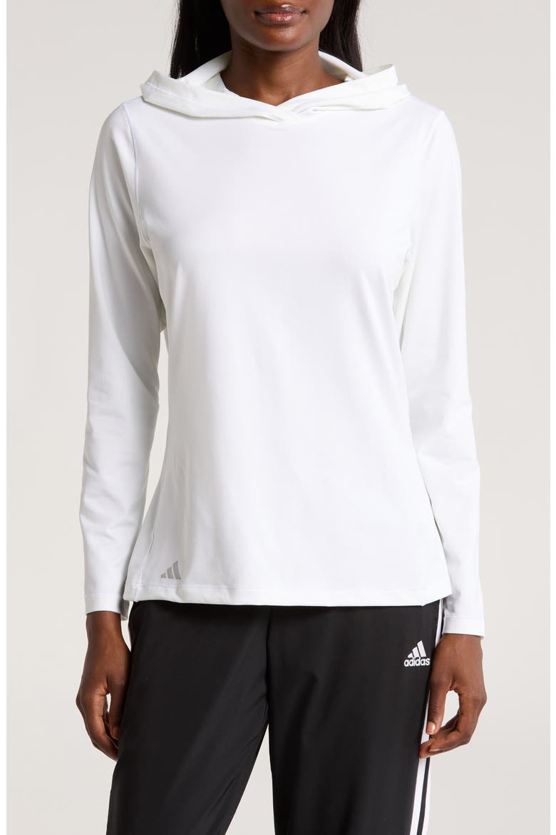 Essentials Performance Golf Hoodie, Main, color, WHITE