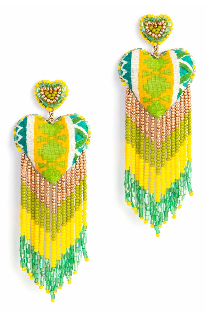 Deepa Gurnani Passion Fringe Drop Earrings, Main, color, 