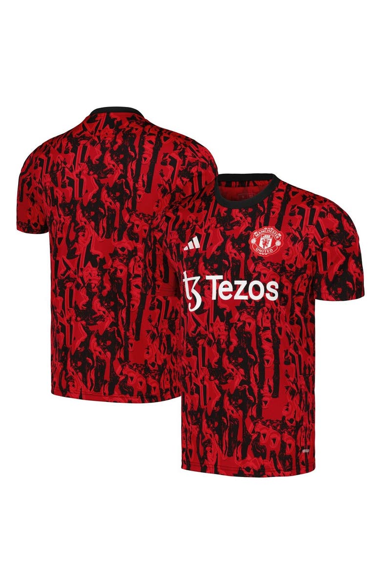 adidas Men's adidas Red Manchester United 2023/24 Pre-Match Top, Main, color, Red