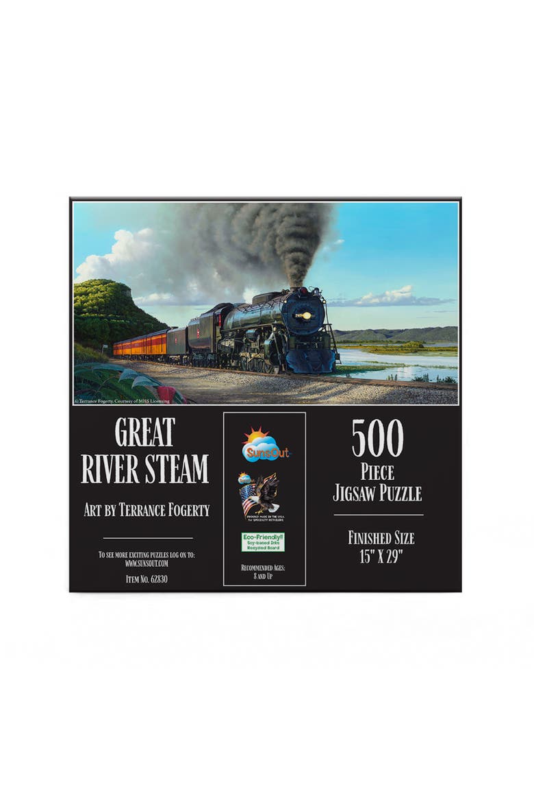 Great River Stream 500 piece Jigsaw Puzzle for Adults, Alternate, color, Multicolor
