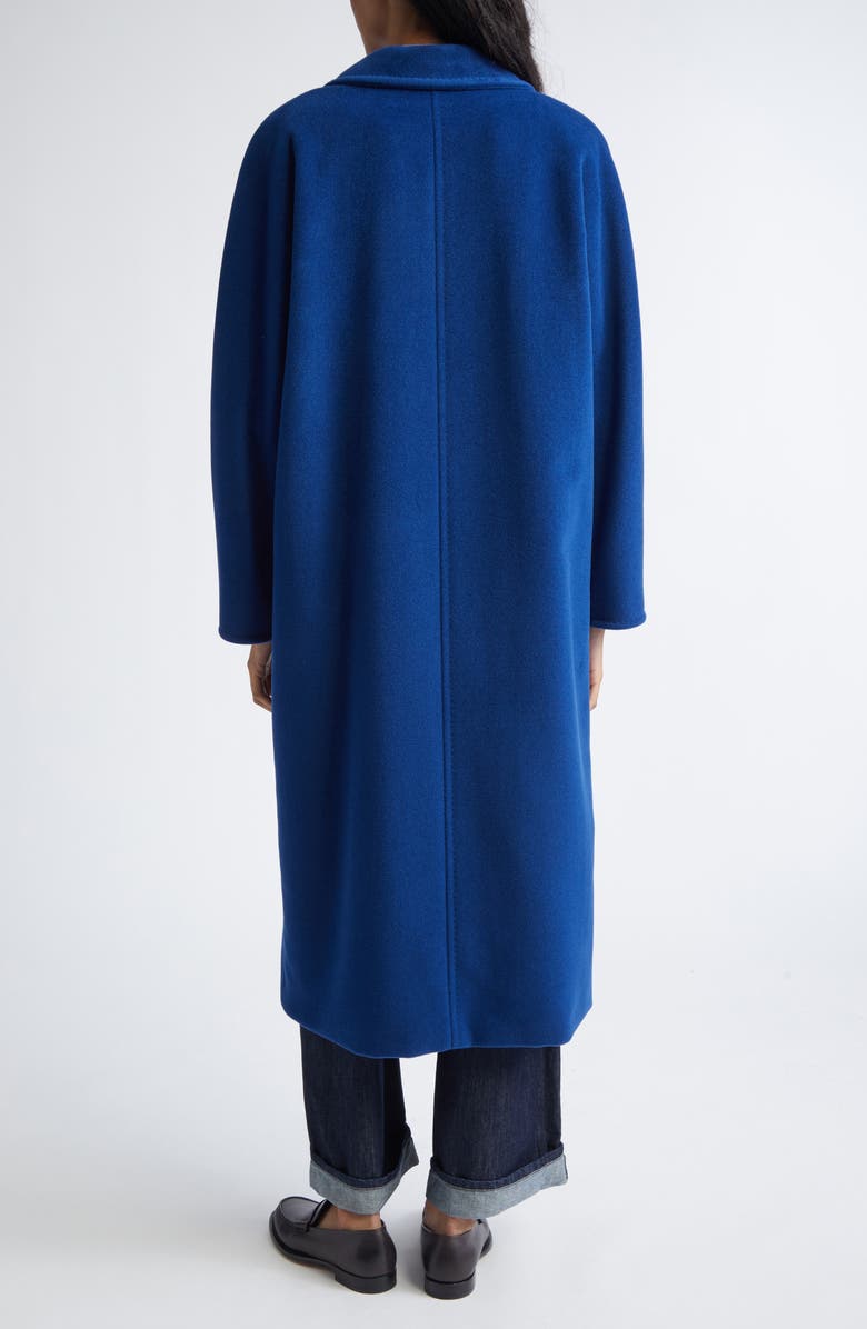 Max Mara Madame Double Breasted Wool & Cashmere Coat, Alternate, color, China Blue
