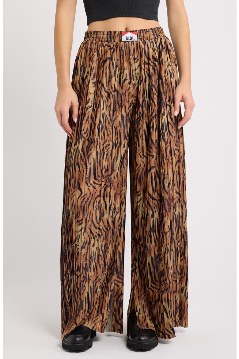 Pleated Wide Leg Pants, Main, color, TIGER