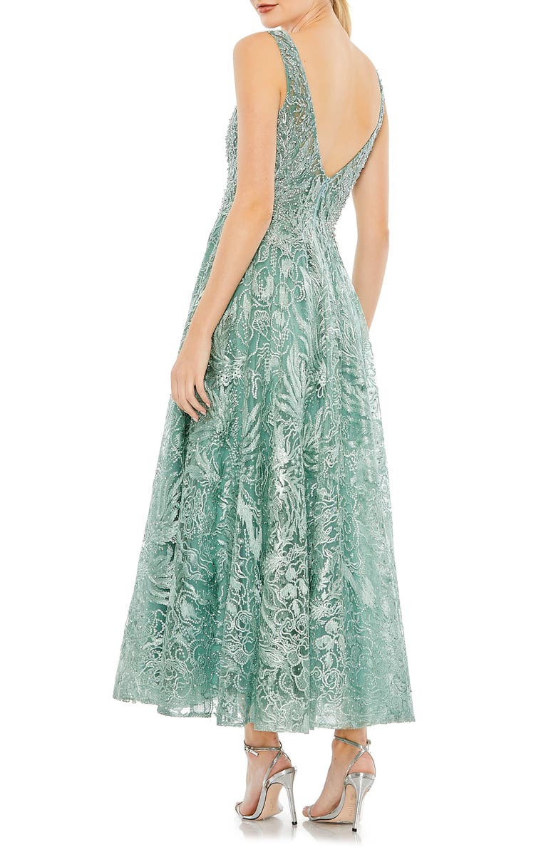 Mac Duggal Embellished & Embroidered Fit & Flare Dress, Alternate, color,