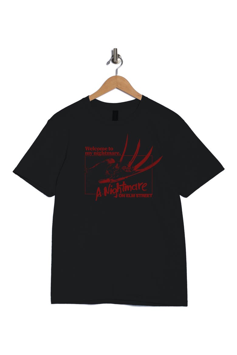 Welcome to my Nightmare Graphic T-Shirt, Alternate, color, BLACK