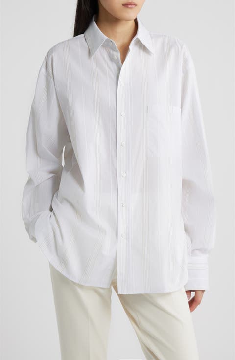 Bertyna Monday Cotton Button-Up Shirt