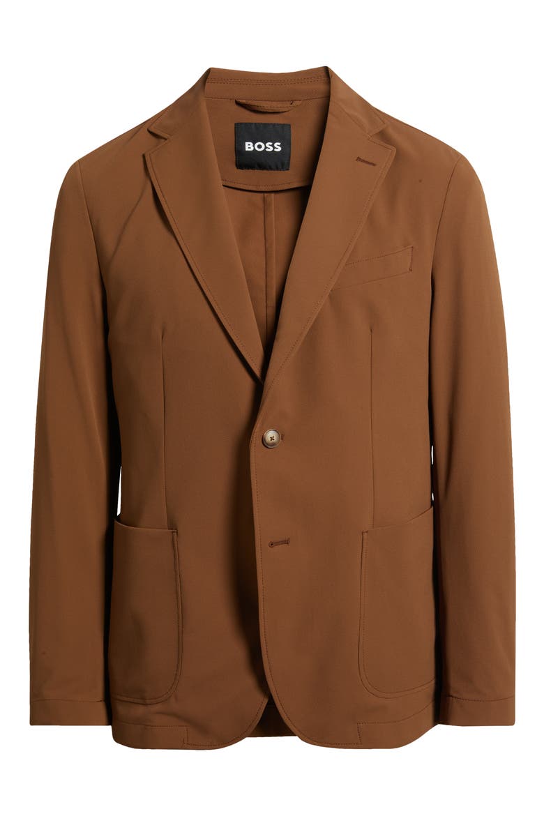 Hanry Slim Fit Stretch Twill Sport Coat, Alternate, color, MEDIUM BROWN