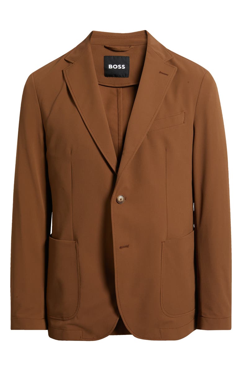 BOSS Hanry Slim Fit Stretch Twill Sport Coat, Alternate, color, Medium Brown