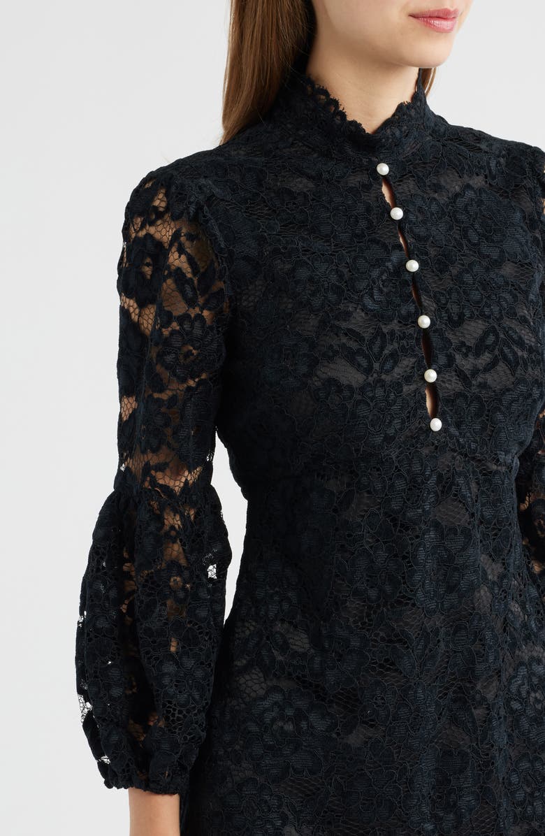 LIKELY Coretta Lace Minidress, Alternate, color, Black