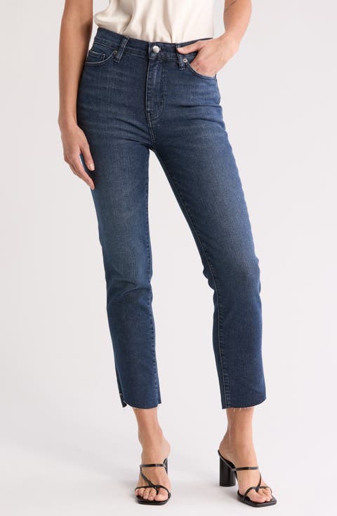 Le High Waist Straight Leg Jeans (Crafty Cascade)