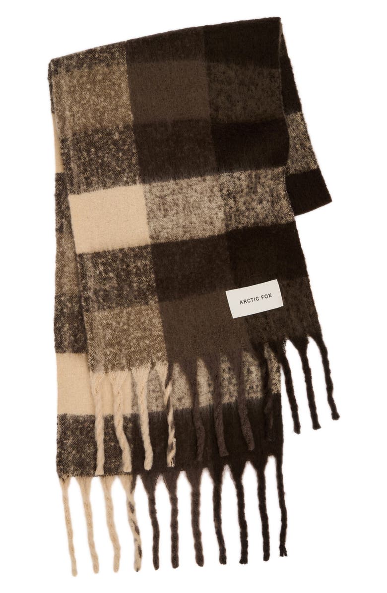 Arctic Fox
Co The Reykjavik Check Fringe Scarf, Alternate, color,