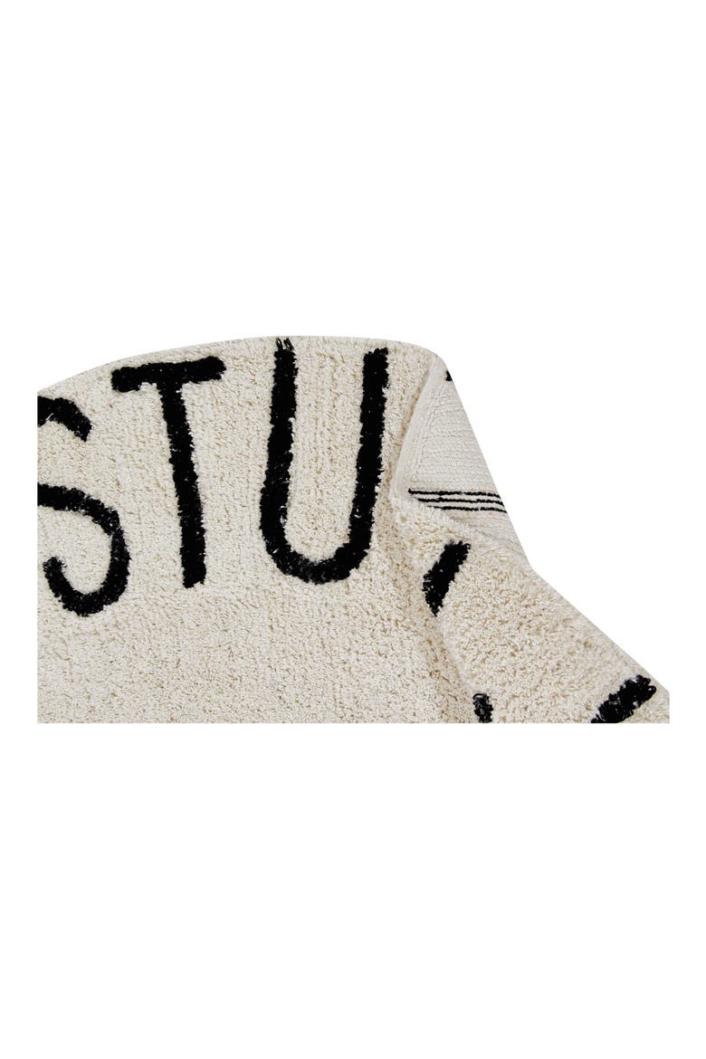 A to Z Rug, Alternate, color, ROUND BLACK