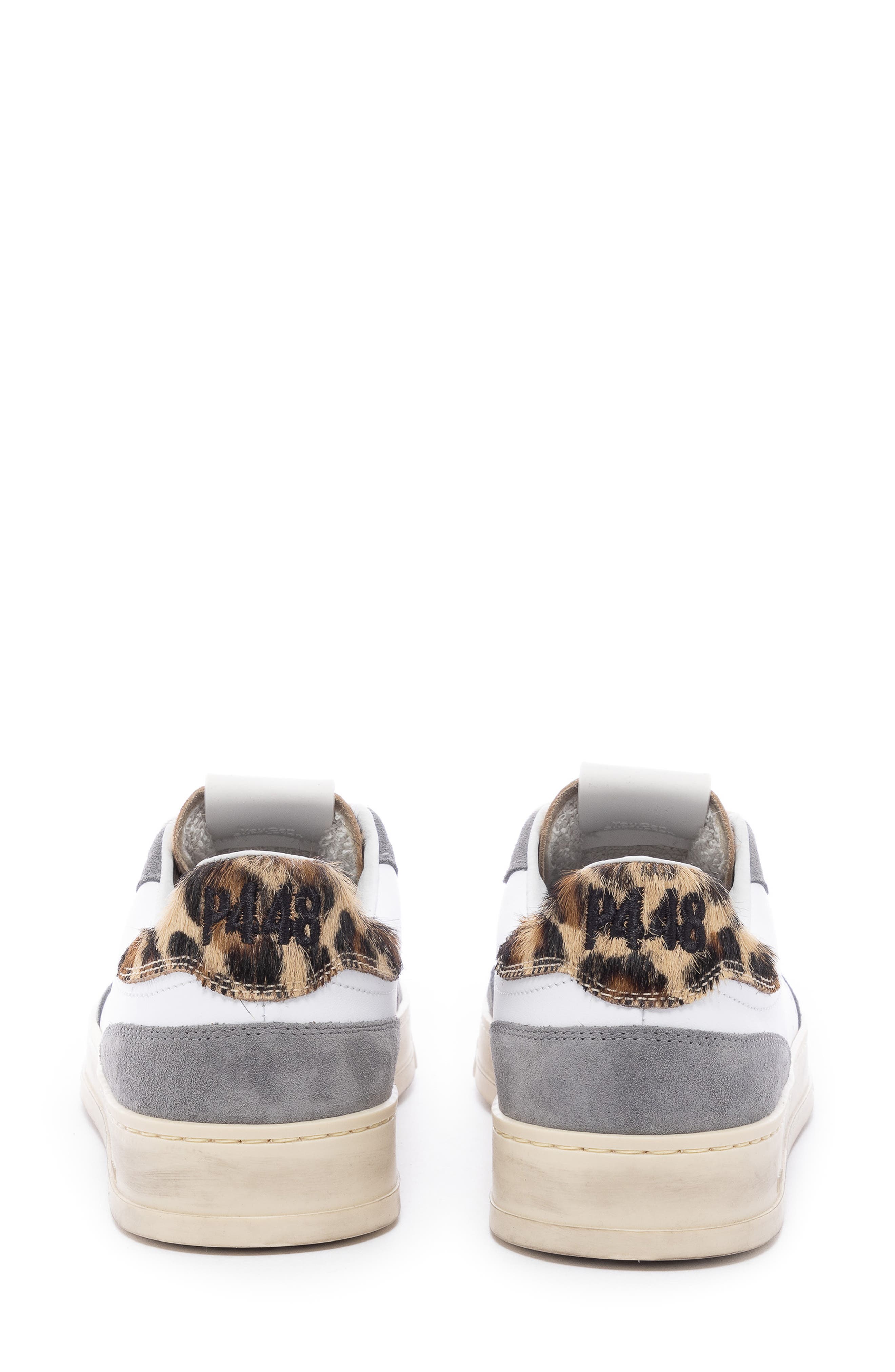 P448 Bali Lace-Up Sneaker, Alternate, color, White/ Leopard Brown