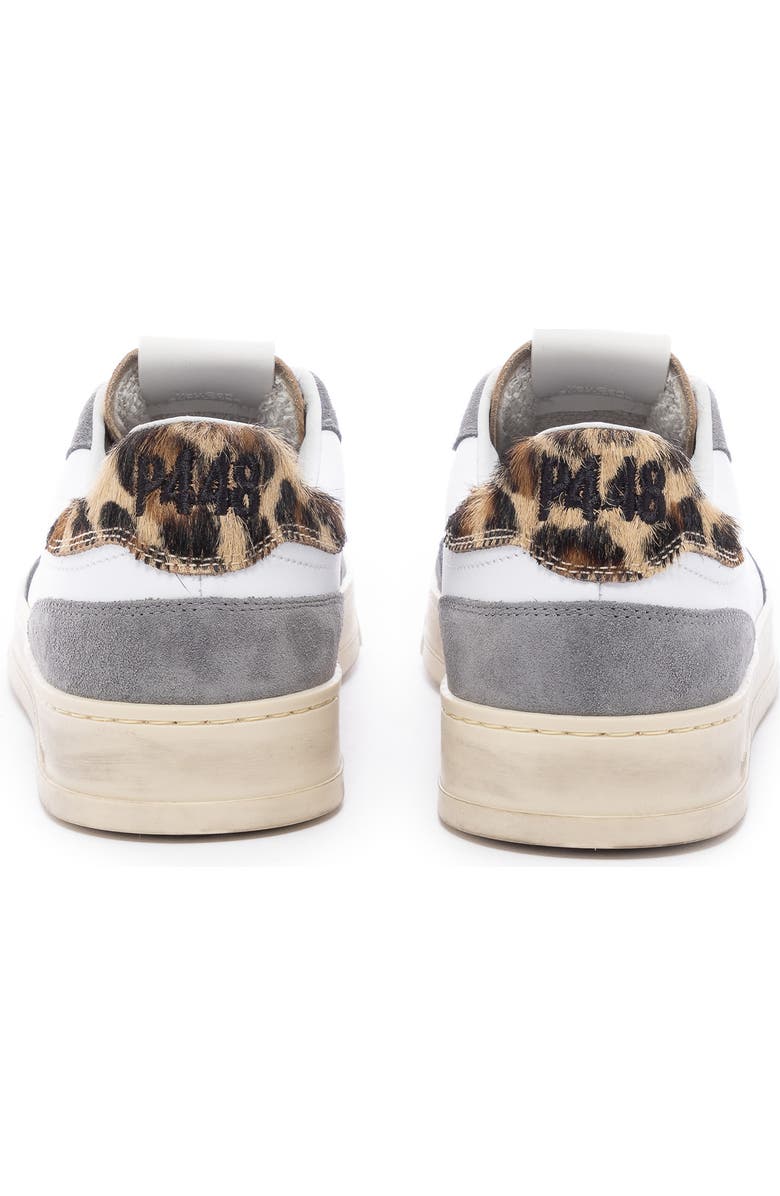 P448 Bali Lace-Up Sneaker, Alternate, color, White/ Leopard Brown