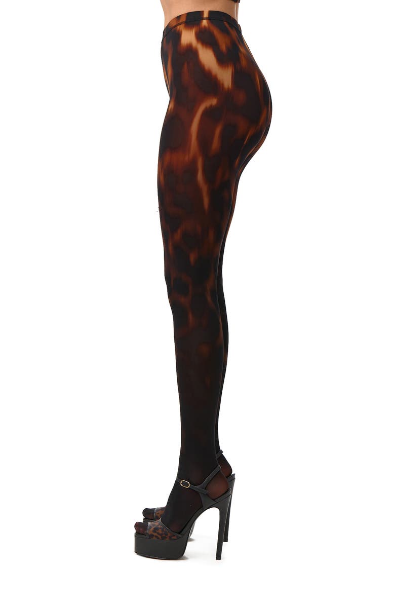 Naked Wardrobe Bare Body Print Leggings, Alternate, color, Tortoise