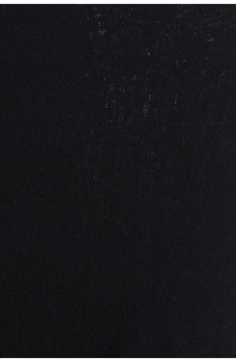 Portolano Lightweight Lambswool Blend Rolled Edge Wrap, Alternate, color, Black