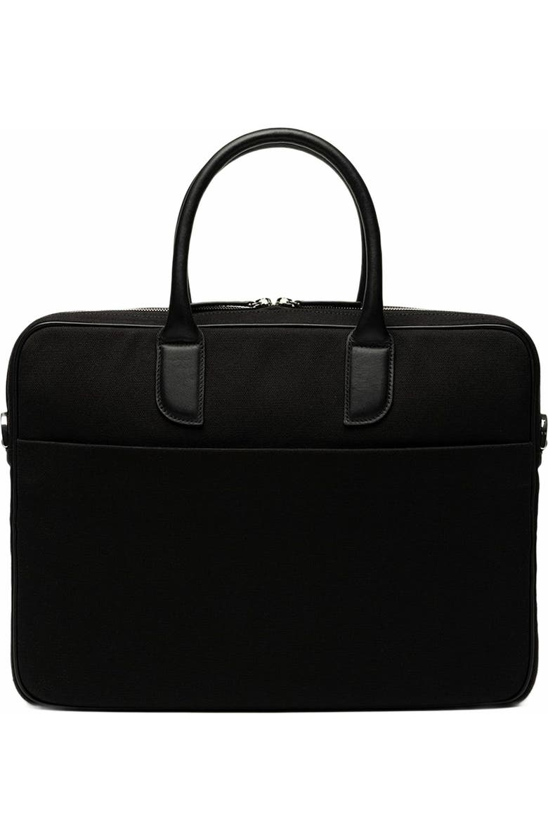 WANT Les Essentiels Lesage Organic Cotton Canvas Computer Bag, Alternate, color, Black