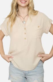 Blu Pepper Half Button Shirt