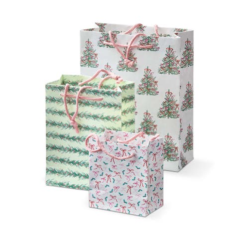 Very Merry Christmas Gift Bag Multicolor Paper Holiday Gifts