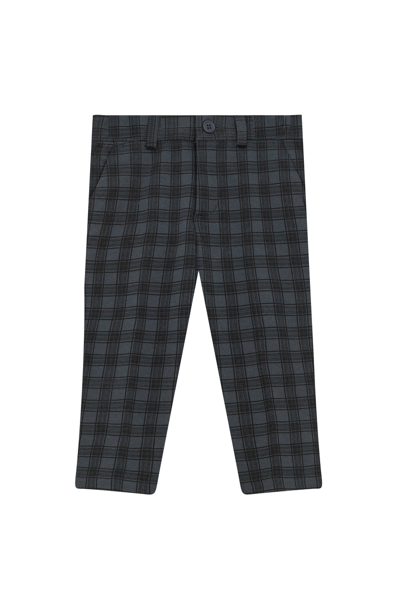 Mr. Mr. Plaid Knit Long Pants with Zipper Closure, Main, color, Grey