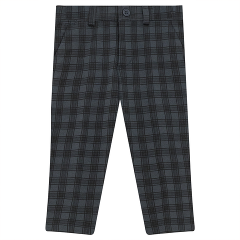 Plaid Knit Long Pants with Zipper Closure (Toddler, Little Kid & Big Kid)