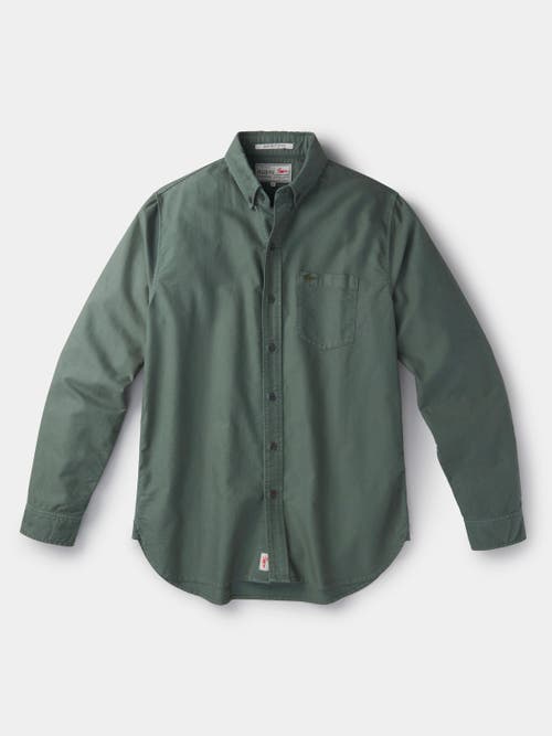 Aubin Aldridge Oxford Button Down Shirt In Green