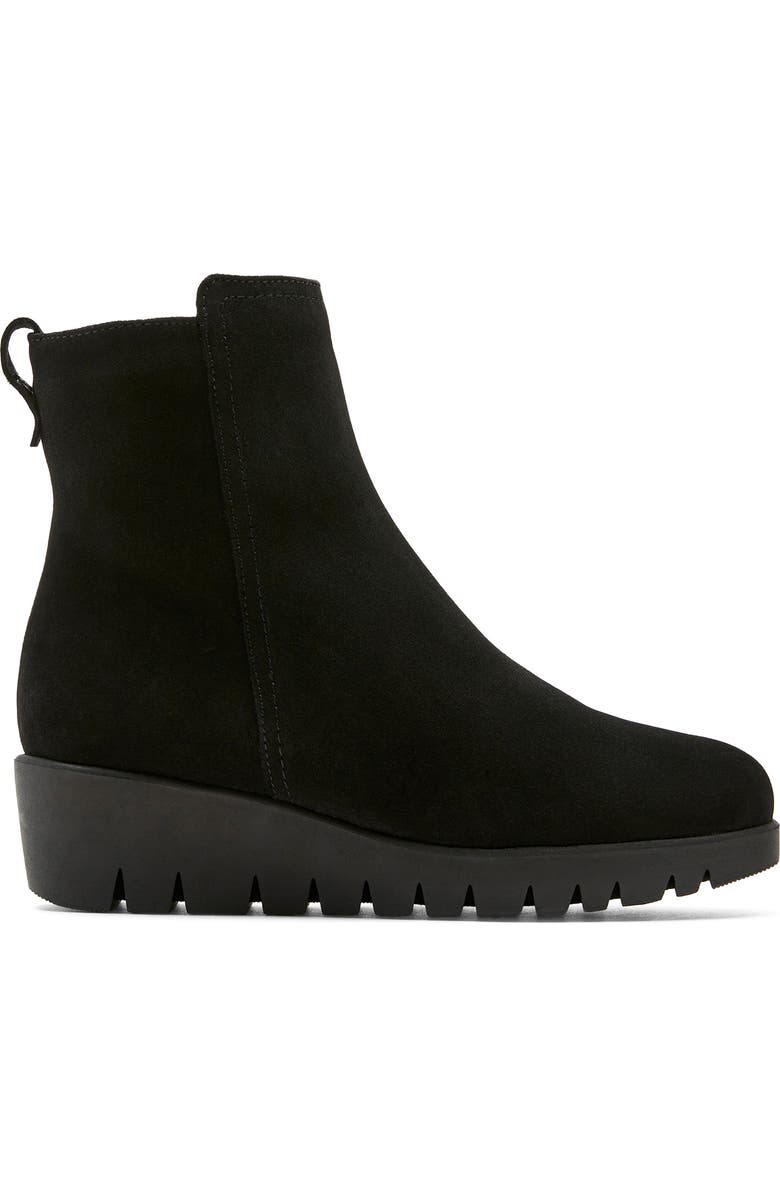 La Canadienne Teagan City Dry<sup>™</sup> Wedge Bootie, Alternate, color, Black Suede