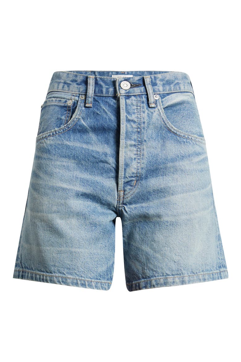 Harrisburg High Waist Denim Shorts, Alternate, color, LIGHT BLUE