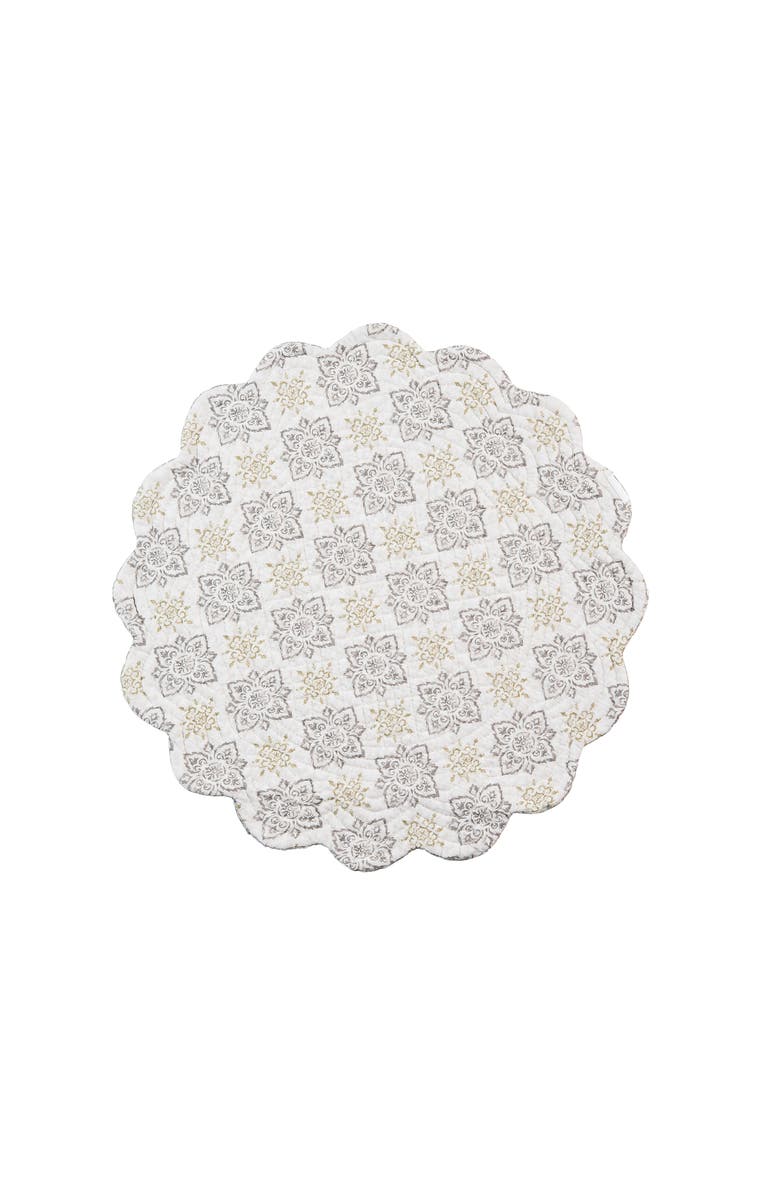 C&F Home Elaina Placemats Set of 6, 17", Alternate, color, Grey