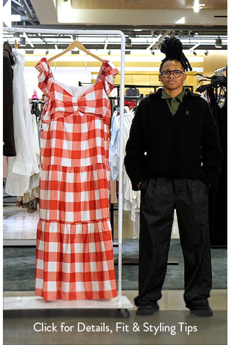 Gingham Tiered Maxi Dress video