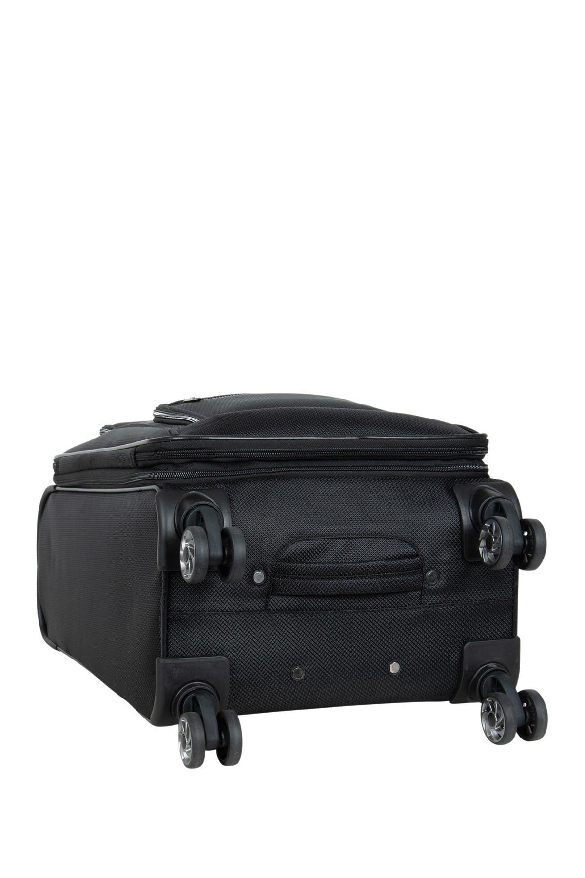 Kenneth Cole Reaction Rugged Roamer 20-Inch Dobby Softside Expandable Spinner Carry-On Luggage, Alternate, color, Black