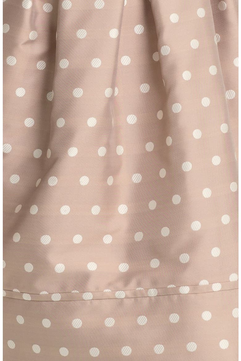 Polka Dot Satin Tulip Dress, Alternate, color, TAUPE DOT