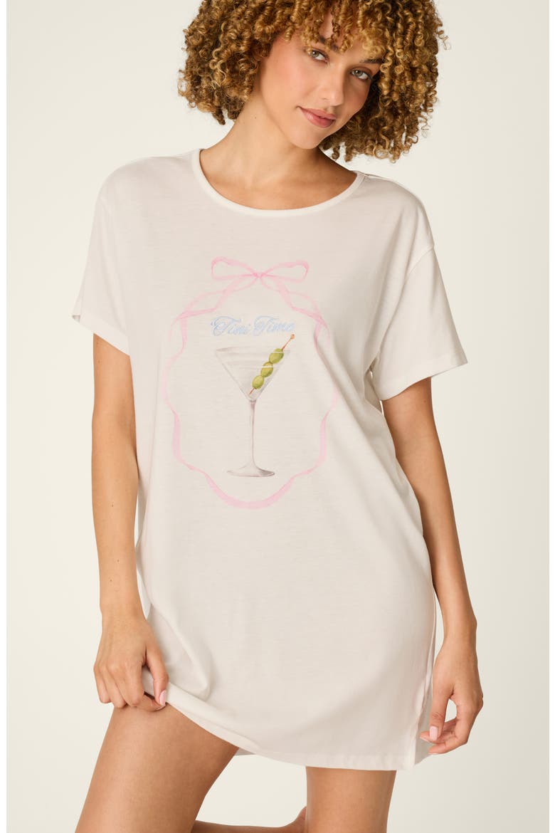 Olive You Nightshirt, Alternate, color, IVORY