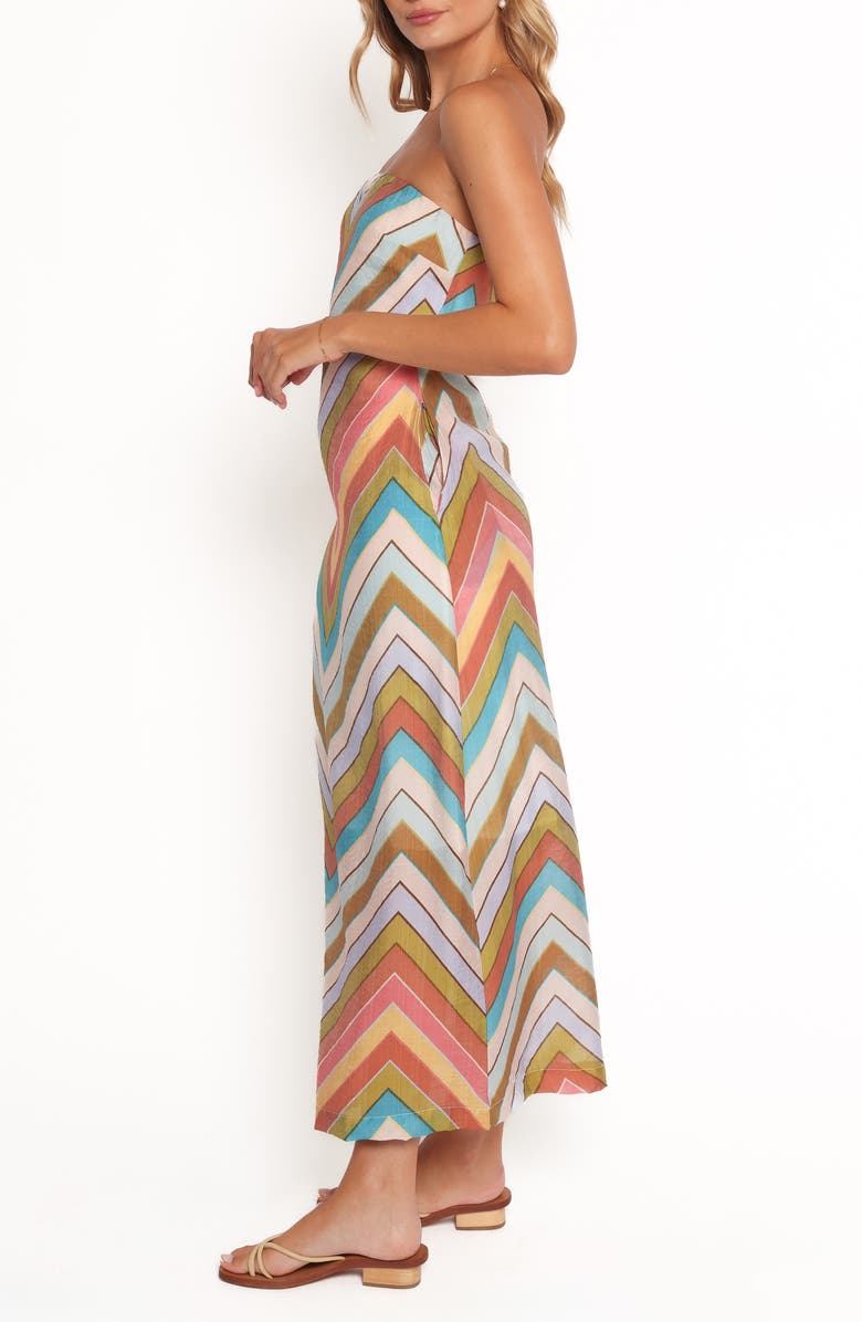 Petal & Pup Lane Chevron Maxi Sundress, Alternate, color, Coral Multi