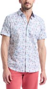 Robert Graham Embarcadero Short Sleeve Stretch Cotton Button-Up Shirt