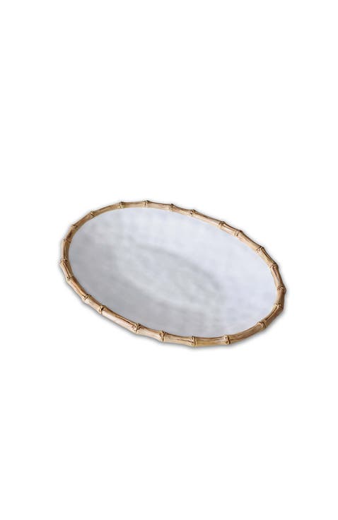 Vida Cane Medium Oval Platter