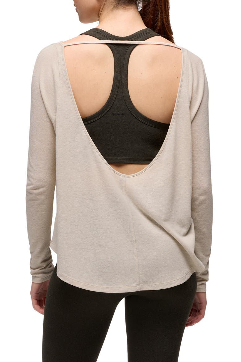 New Moon Long Sleeve T-Shirt, Alternate, color, ALMOND