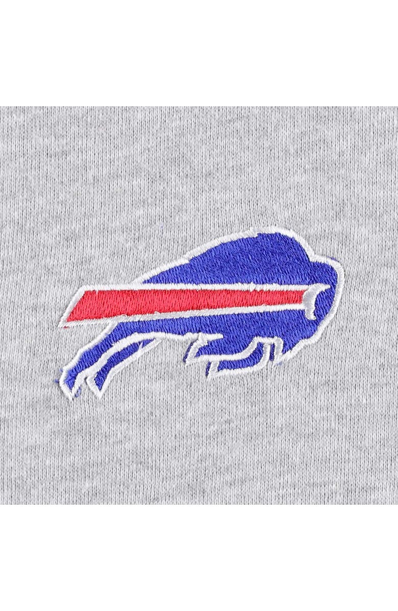 PROFILE Men's Heather Gray Buffalo Bills Big & Tall Fleece Raglan Full-Zip Hoodie Jacket, Alternate, color, Heather Gray